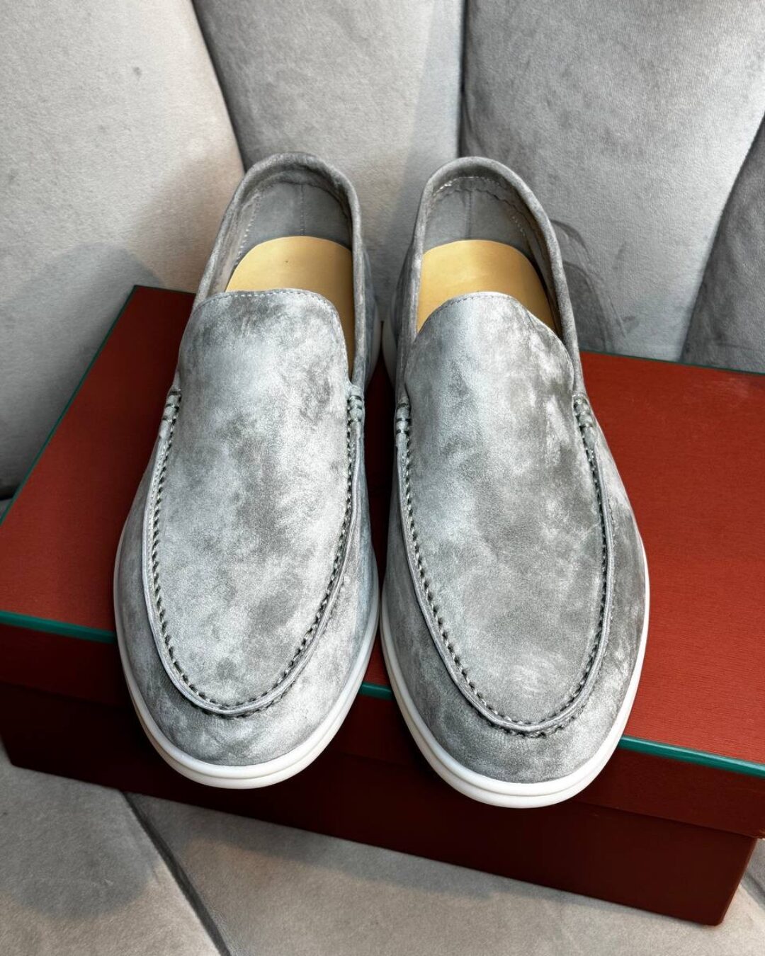 Лоферы Loro Piana Asphalt Grey — изображение 4