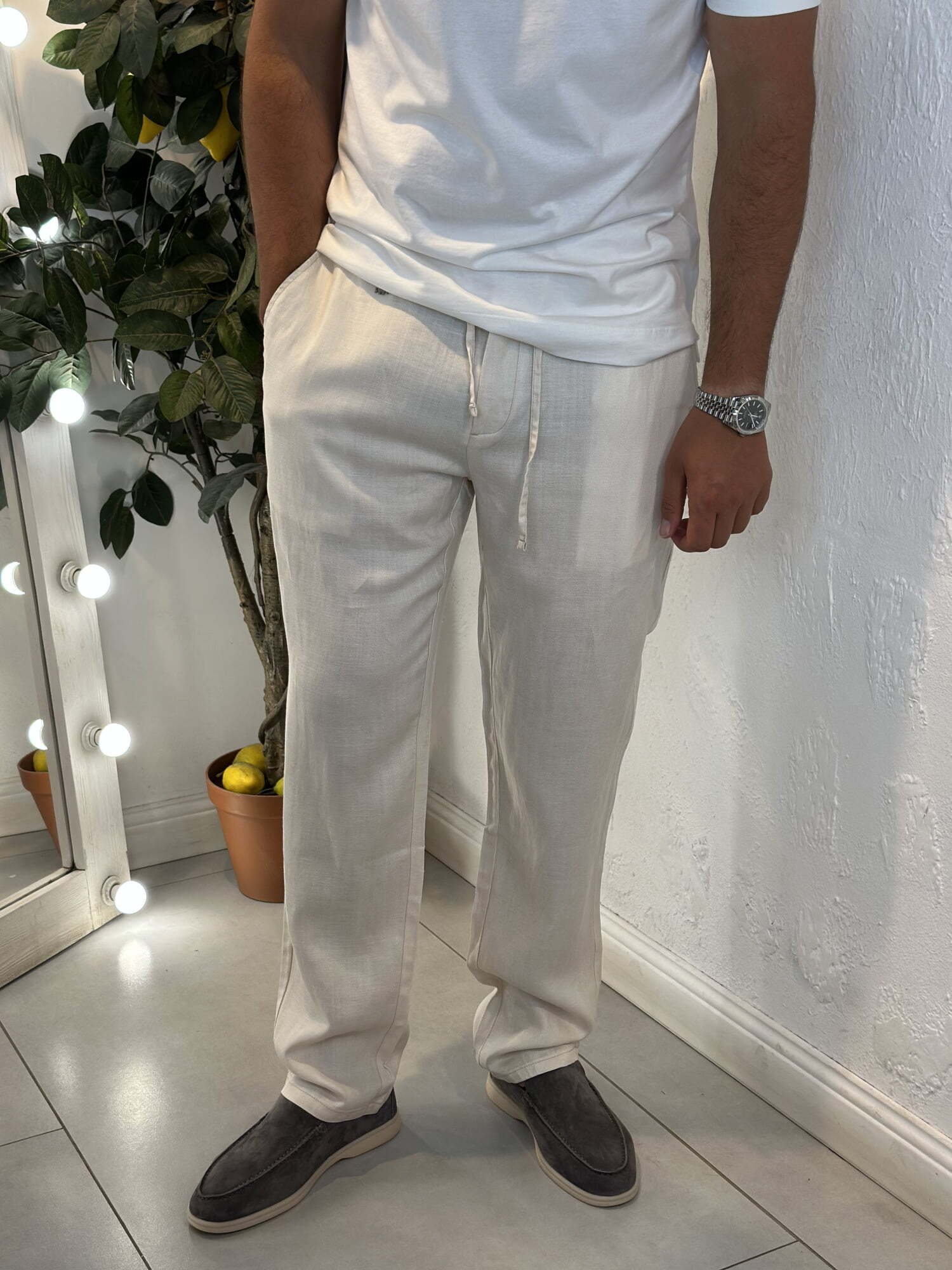 Льняные штаны Brunello Cucinelli