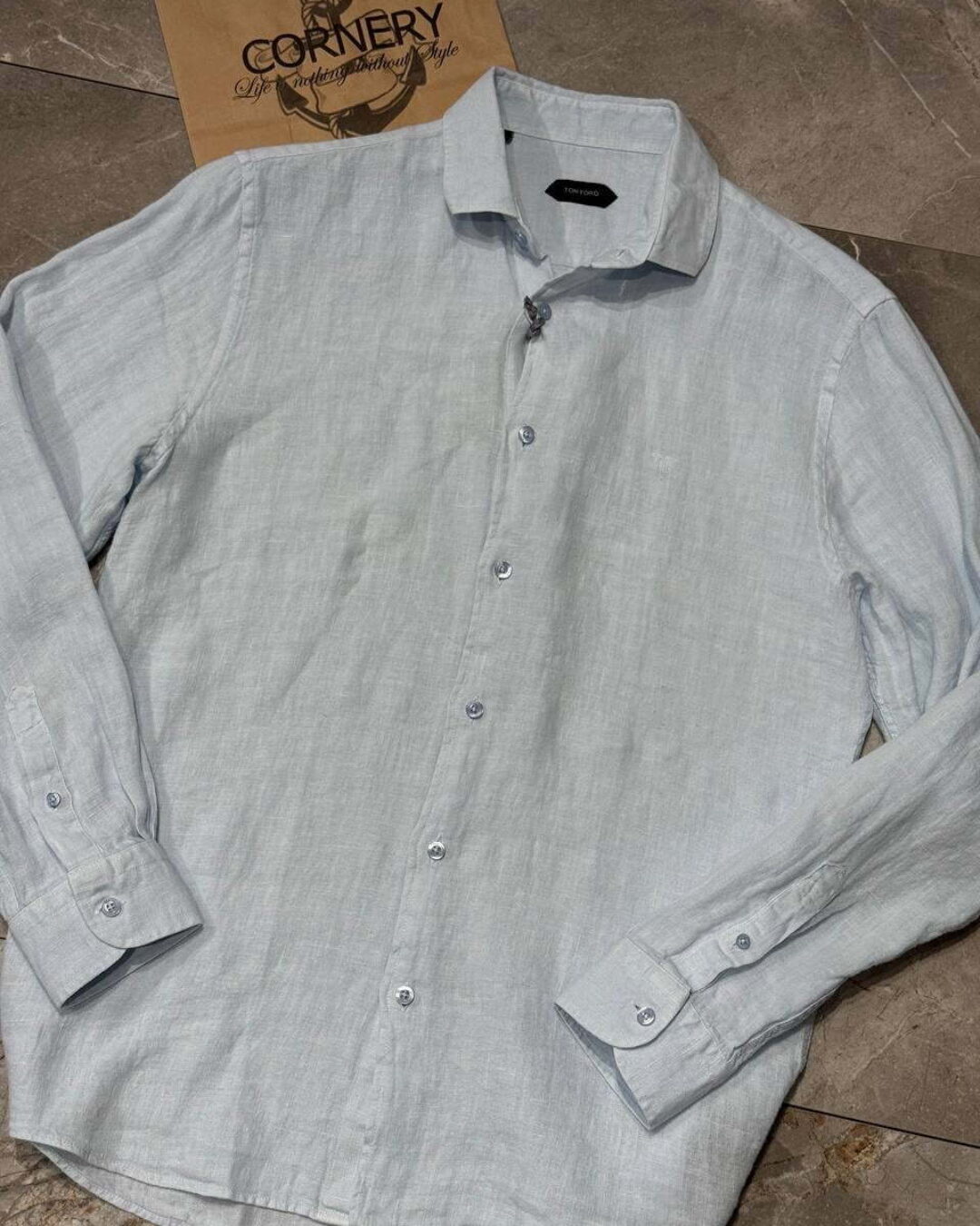 Льняная рубашка Tom Ford — изображение 6