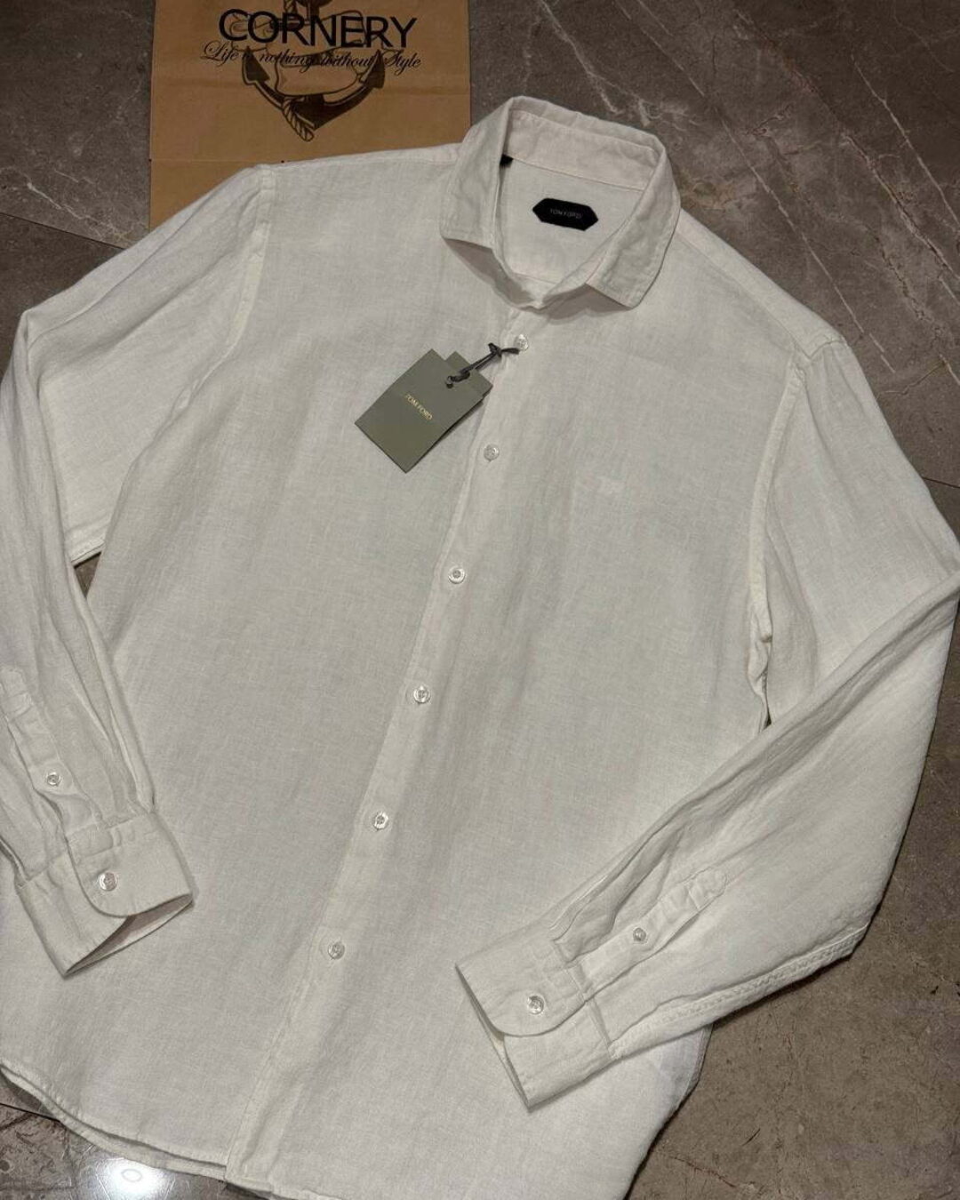 Льняная Рубашка Tom Ford — изображение 5