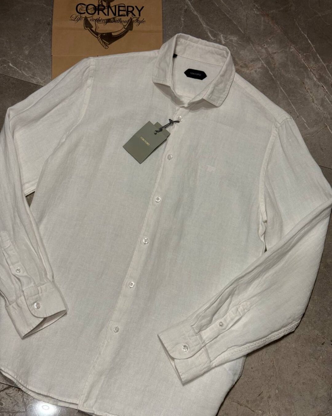 Льняная Рубашка Tom Ford — изображение 5