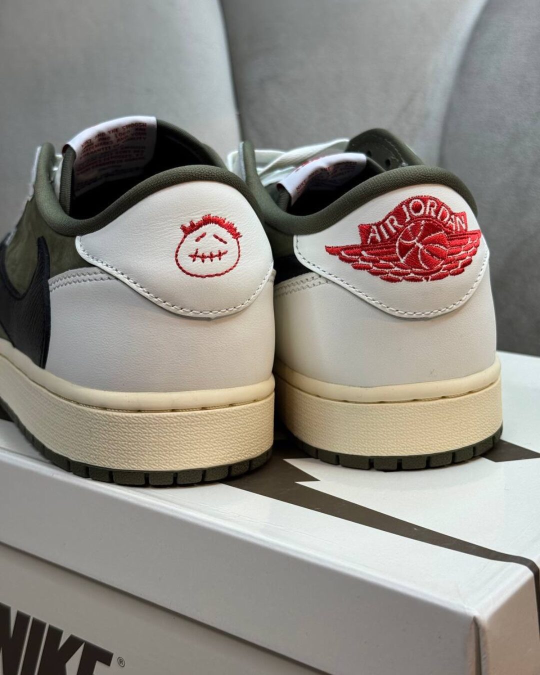 Кеды Travis Scott x Air Jordan 1 Retro Low OG SP Medium Olive — изображение 5