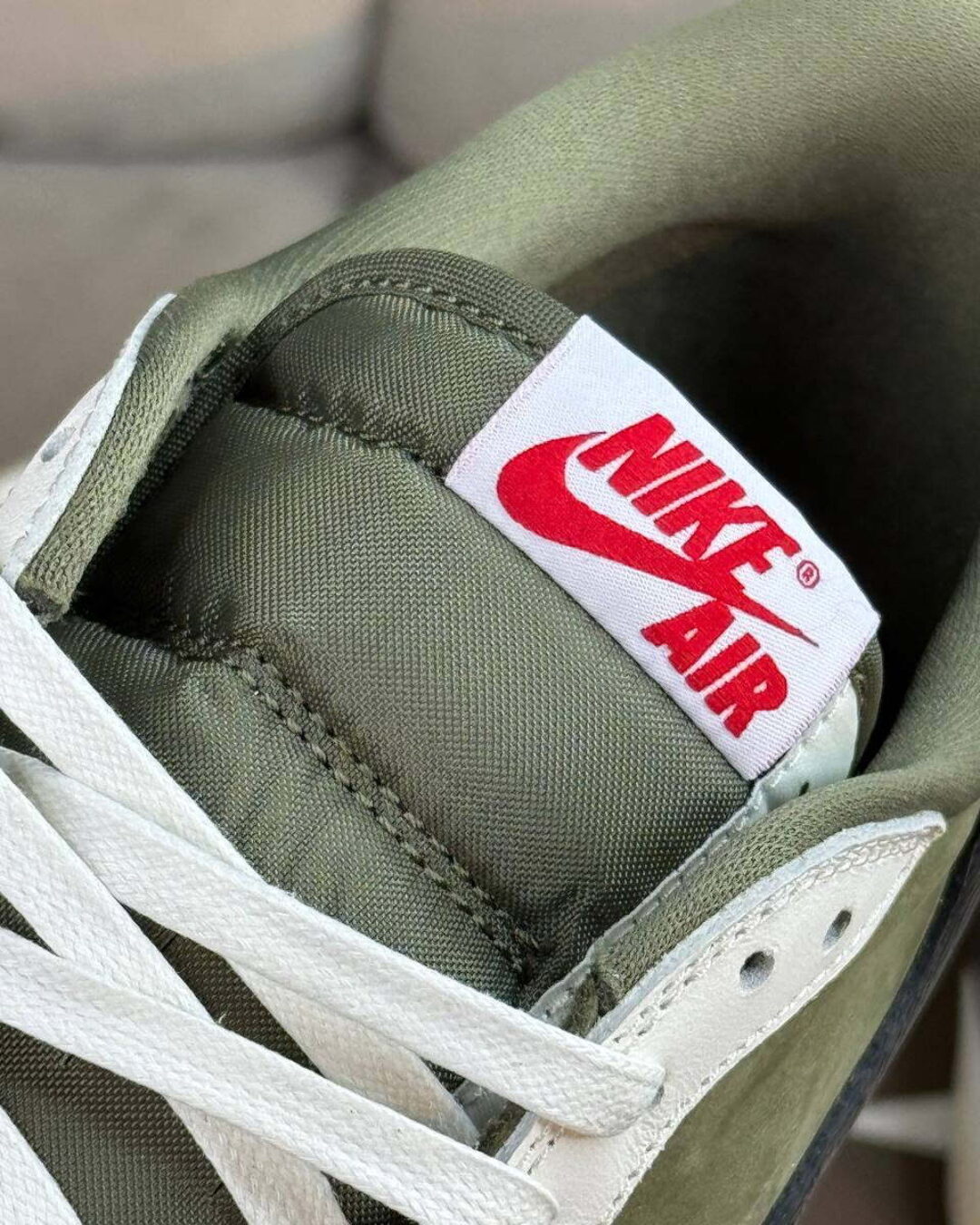 Кеды Travis Scott x Air Jordan 1 Retro Low OG SP Medium Olive — изображение 6