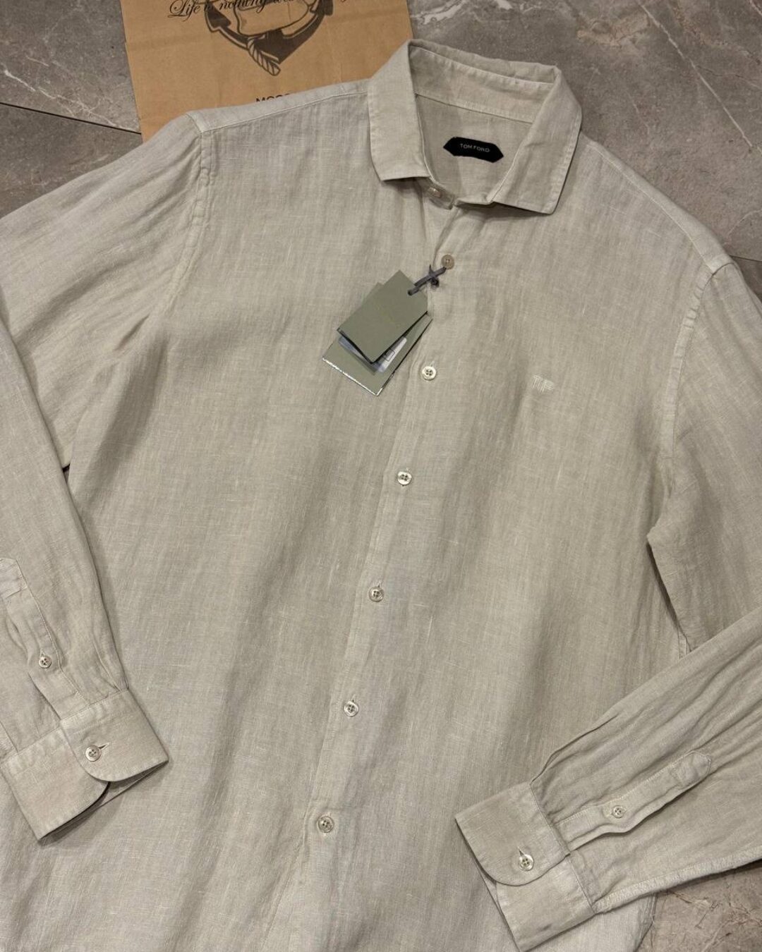 Льняная рубашка Tom Ford — изображение 3