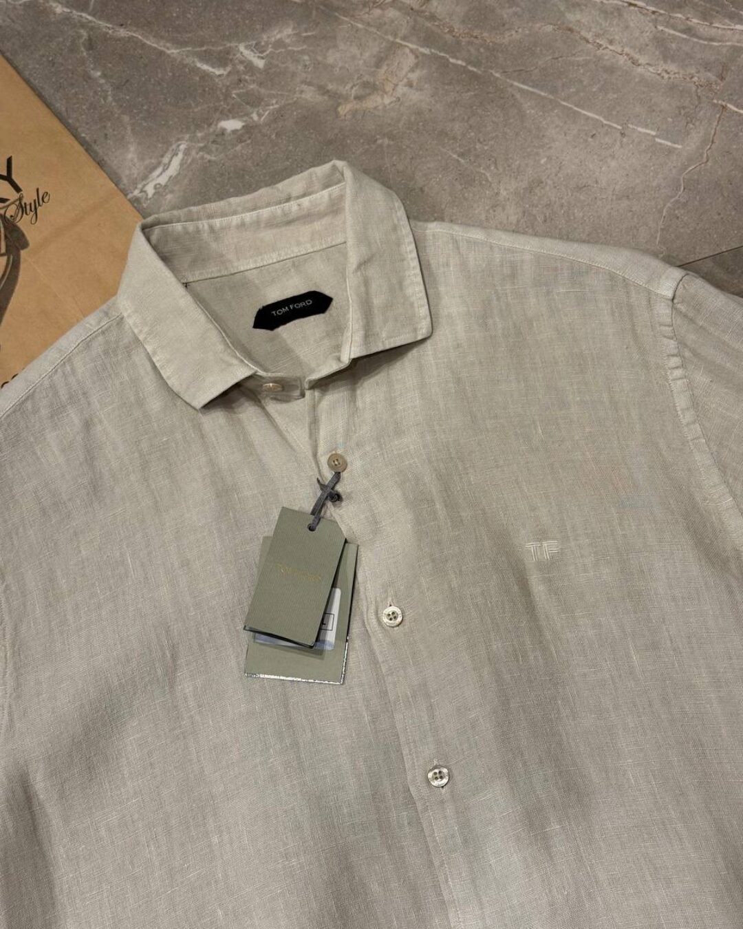 Льняная рубашка Tom Ford — изображение 4