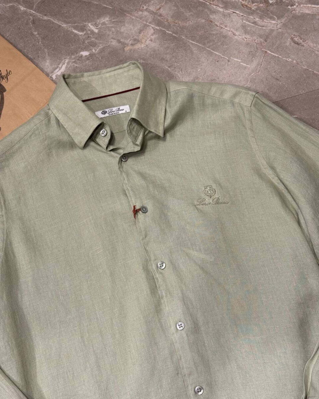 Льняная рубашка Loro Piana — изображение 3