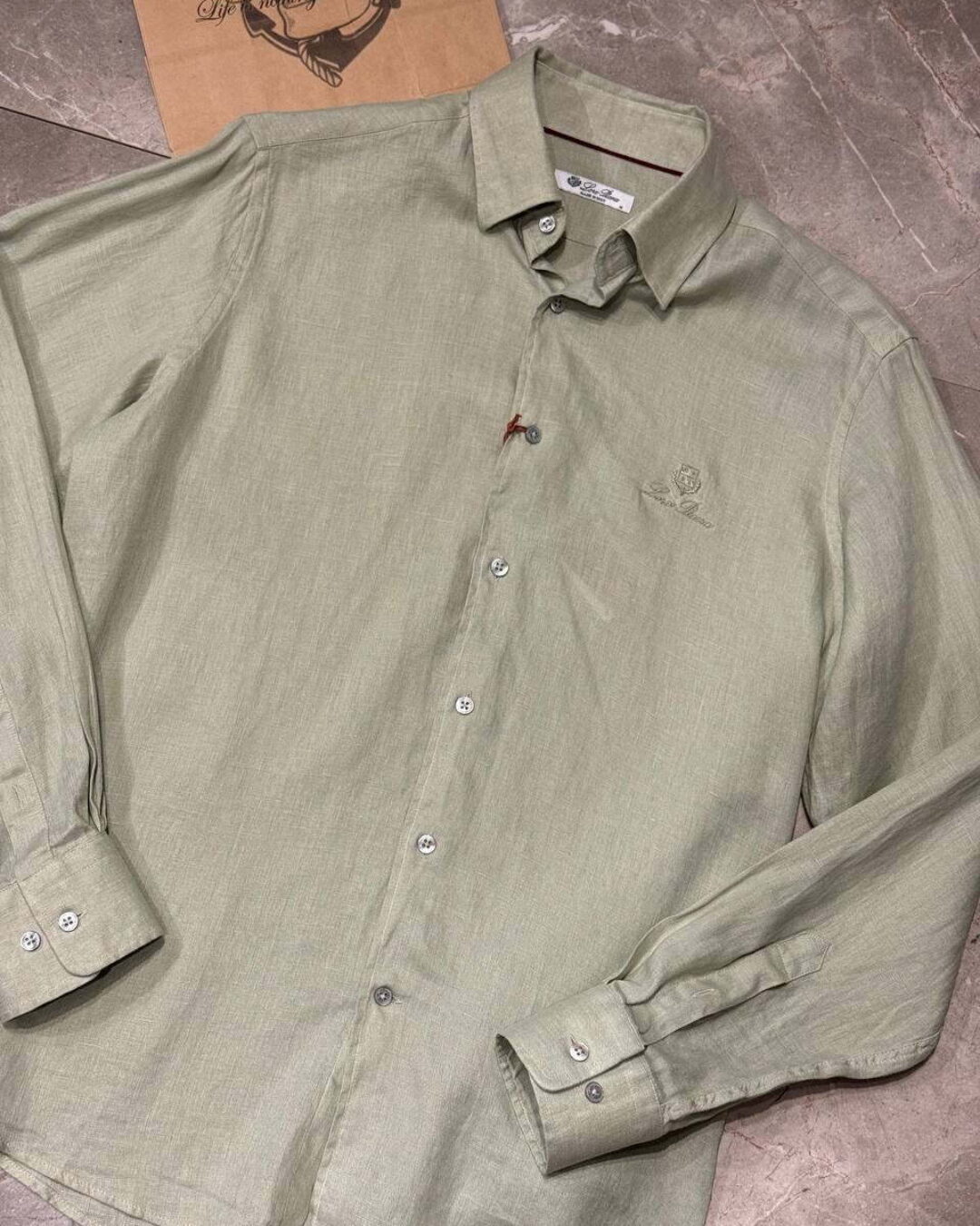 Льняная рубашка Loro Piana — изображение 5