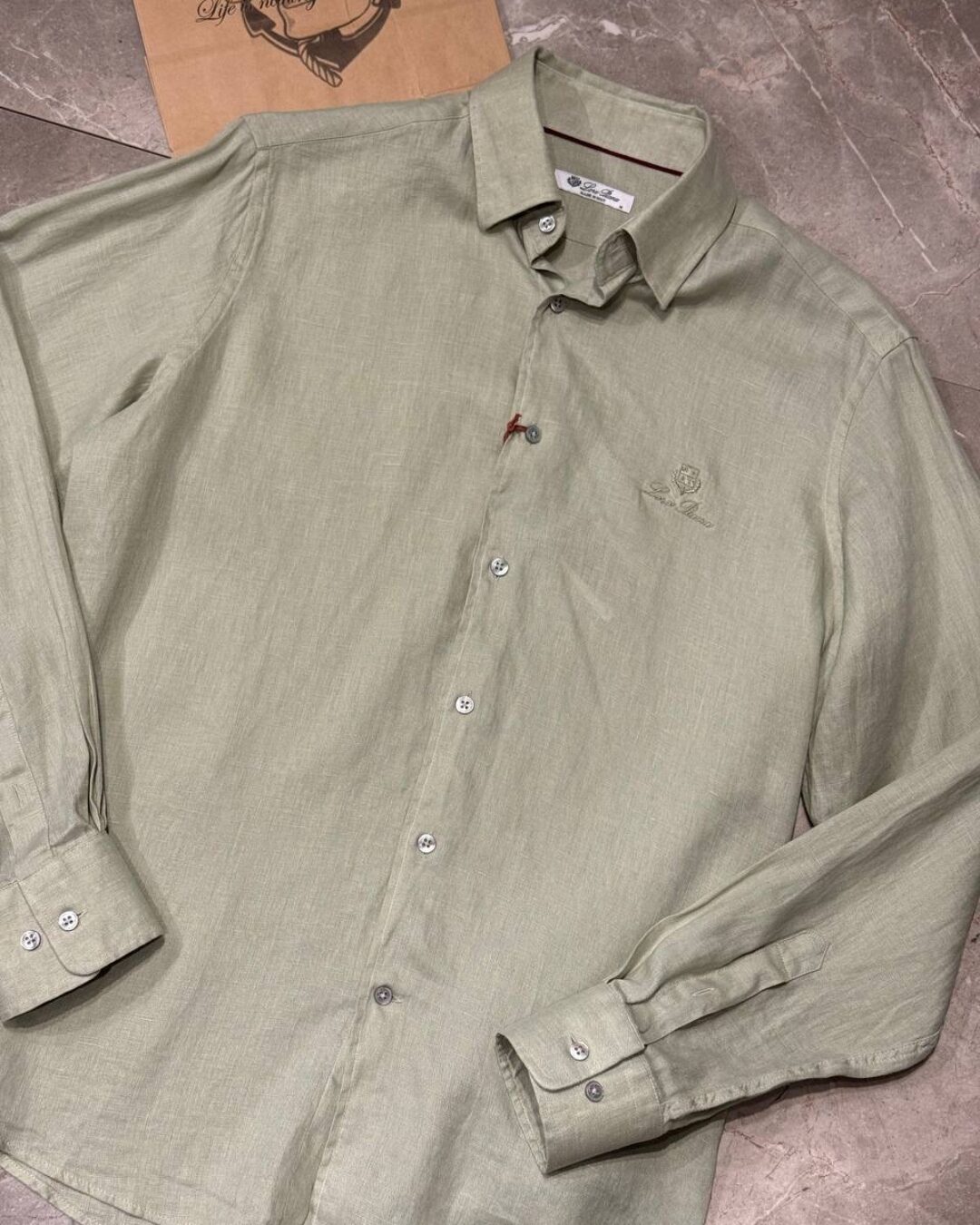 Льняная рубашка Loro Piana — изображение 5