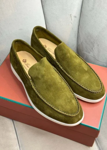 Лоферы Loro Piana Bright Chartreuse