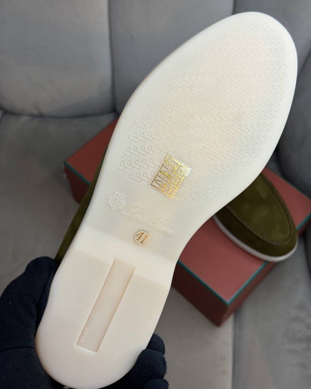 Лоферы Loro Piana Bright Chartreuse — изображение 7