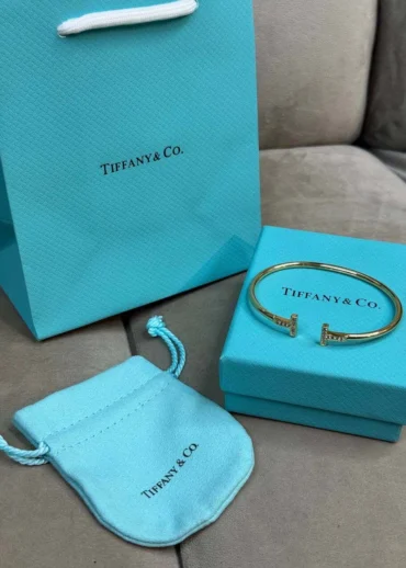 Браслет Tiffany T (Gold/Gems)