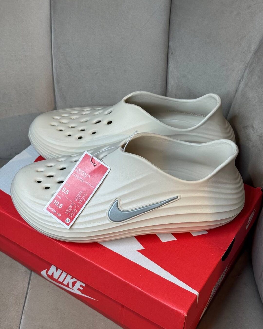 Сабо Nike Reactx Rejuven8 'Light Orewood Brown' — изображение 3