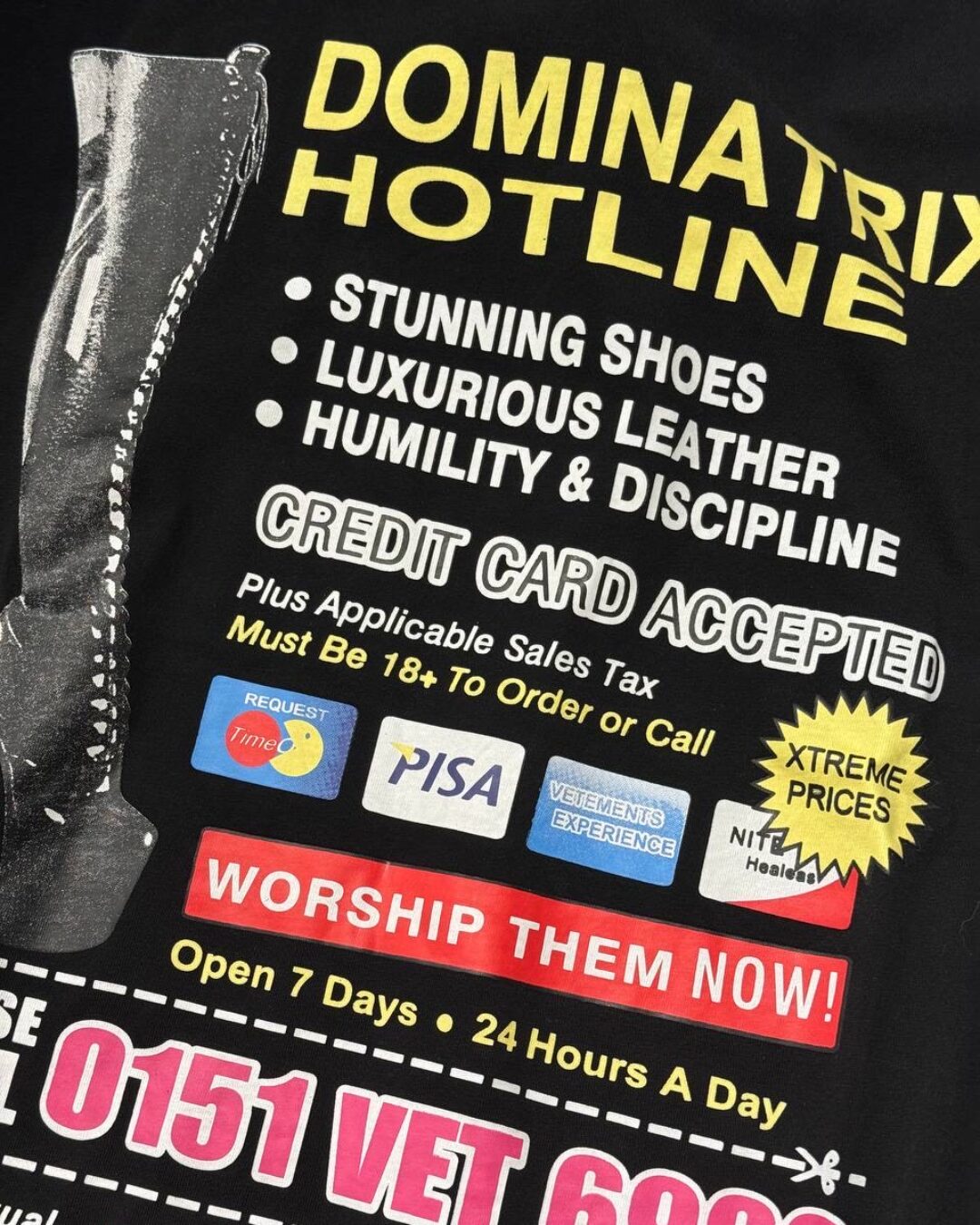 Футболка Vetements Dominatrix — изображение 6