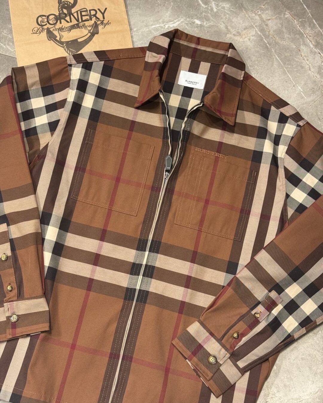 Рубашка на молнии Burberry — изображение 3