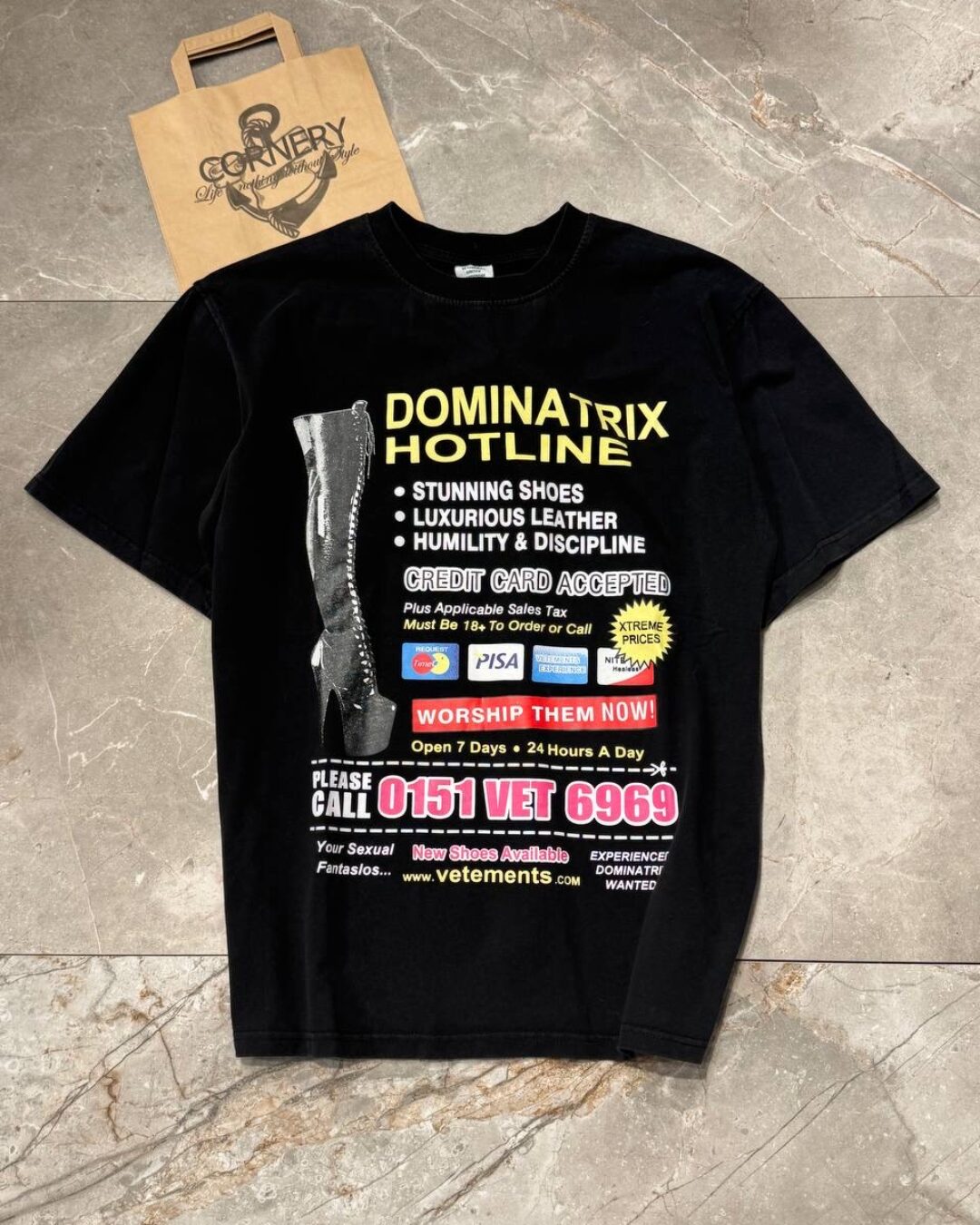 Футболка Vetements Dominatrix — изображение 3