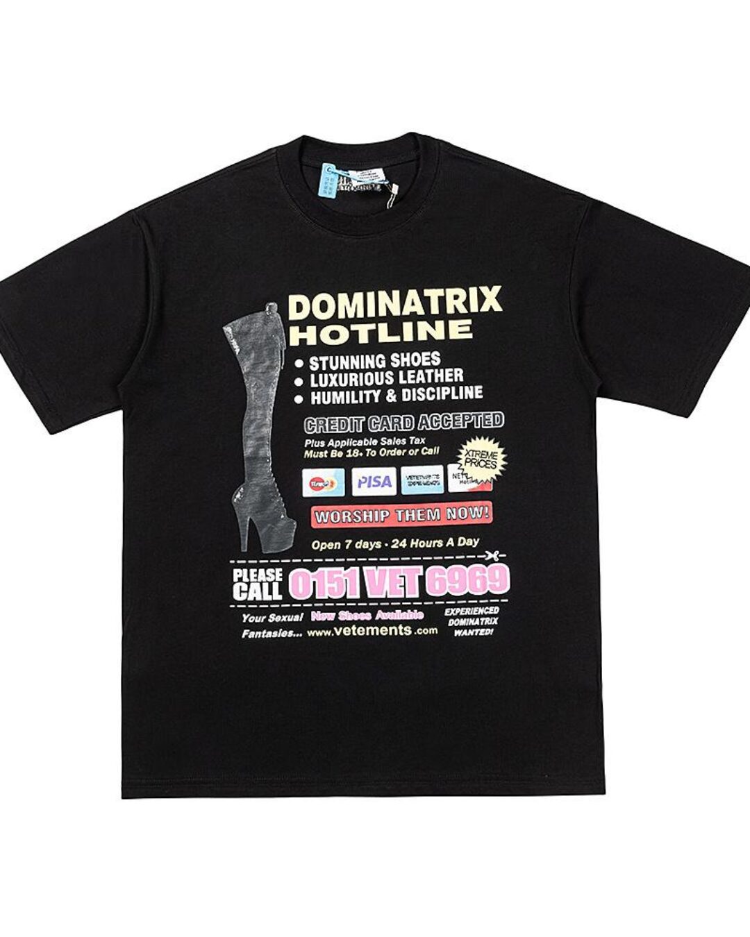 Футболка Vetements Dominatrix — изображение 10