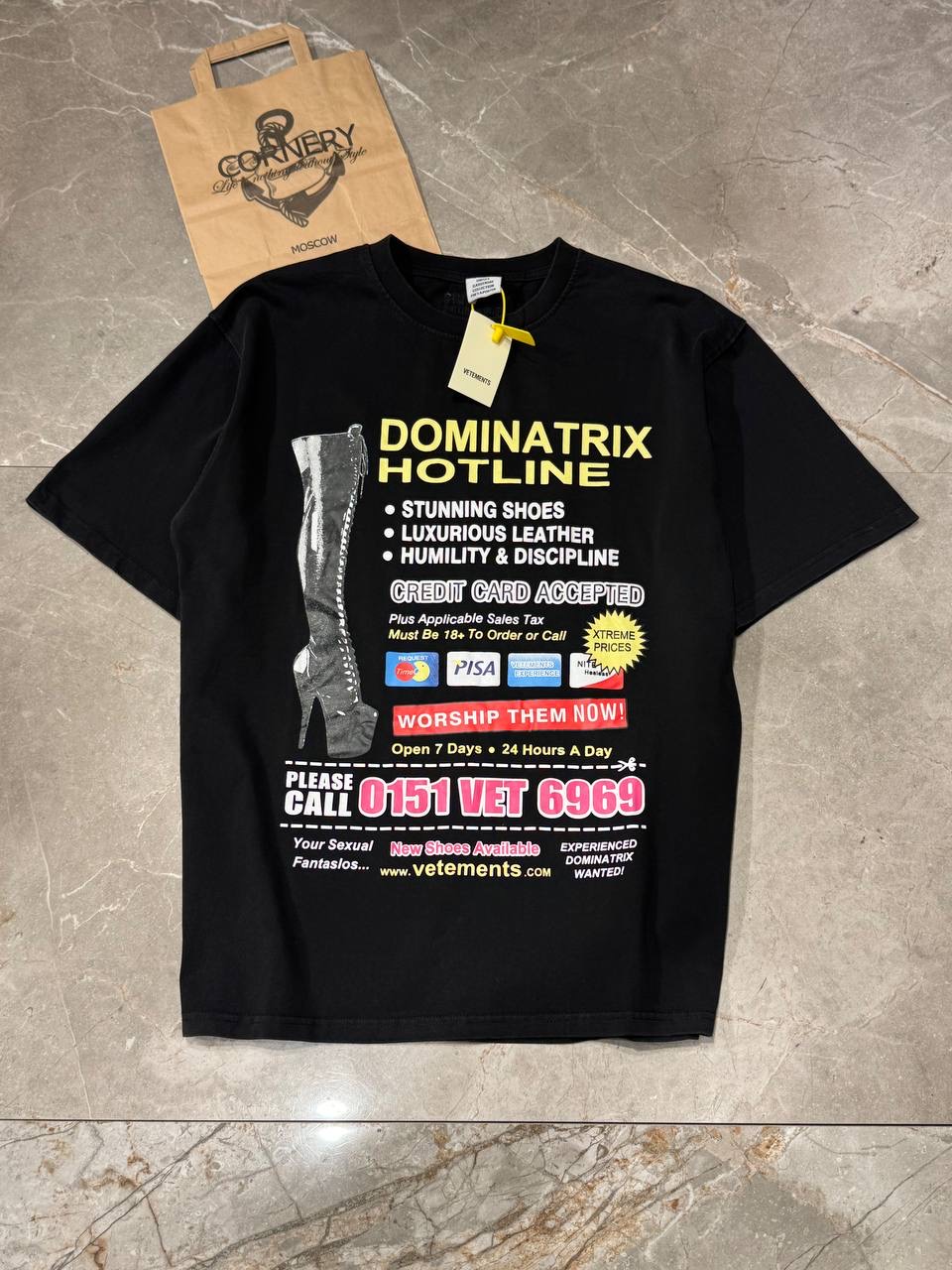 Футболка Vetements Dominatrix