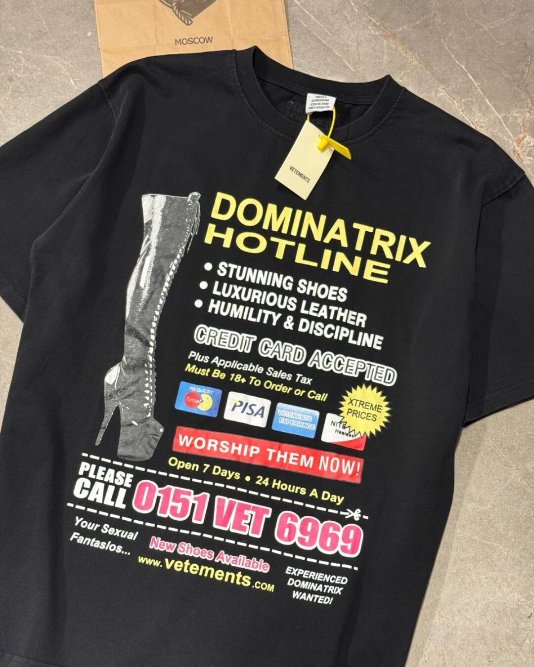 Футболка Vetements Dominatrix — изображение 5