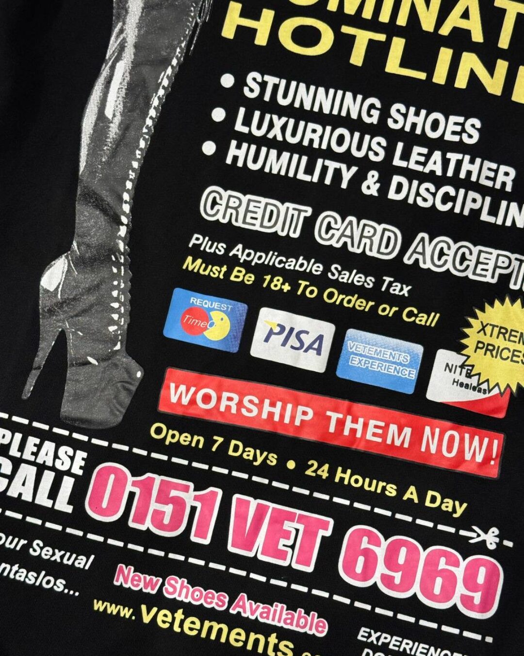 Футболка Vetements Dominatrix — изображение 8