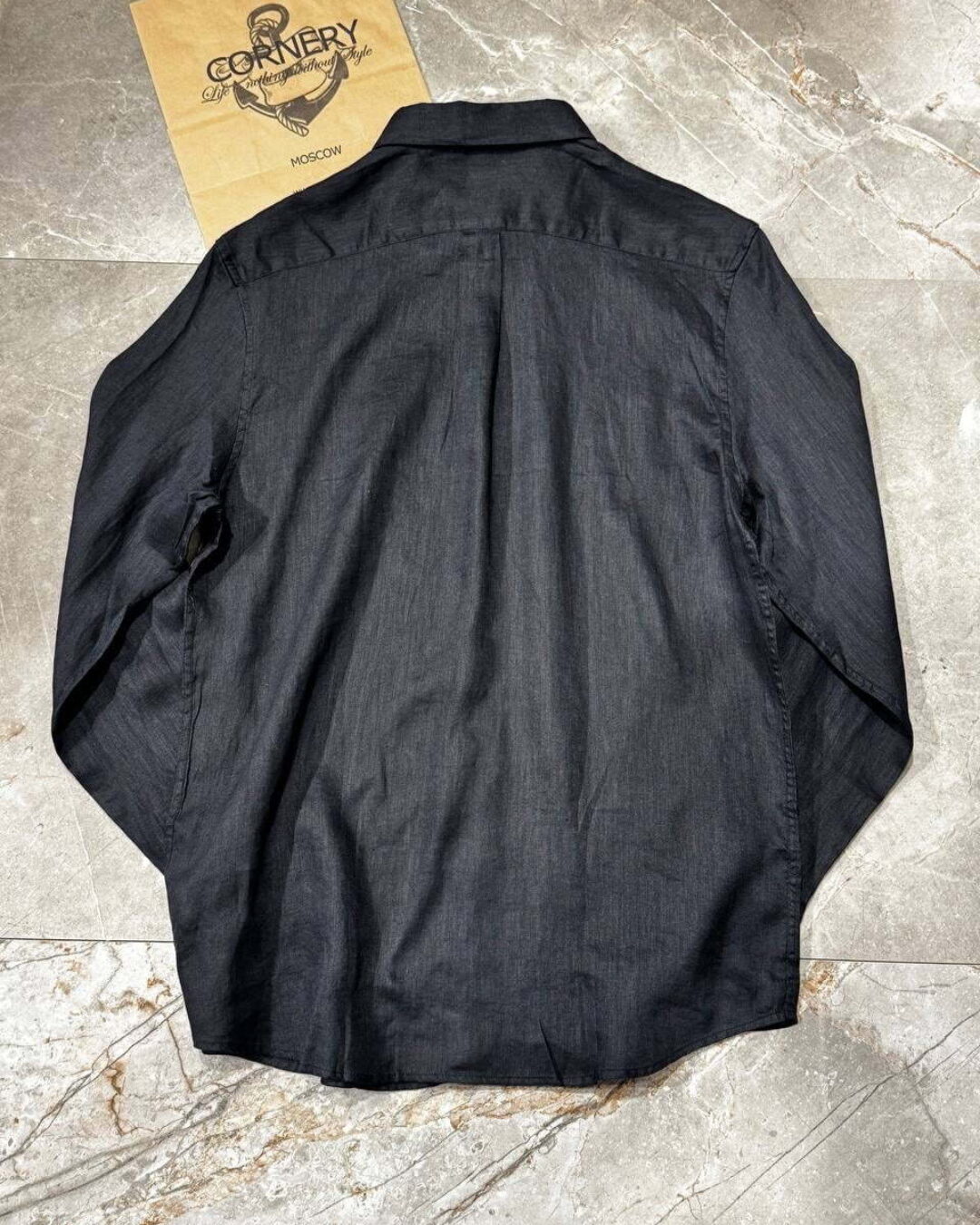 Льняная рубашка Brunello Cucinelli — изображение 2