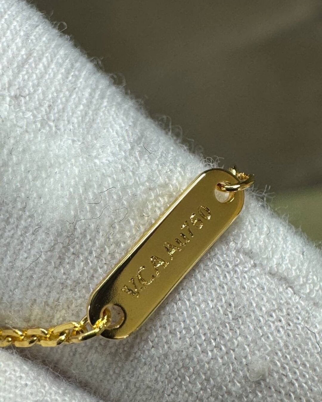 Колье Van Cleef & Arpels Vintage Alhambra (Gold/White/Mono — изображение 9