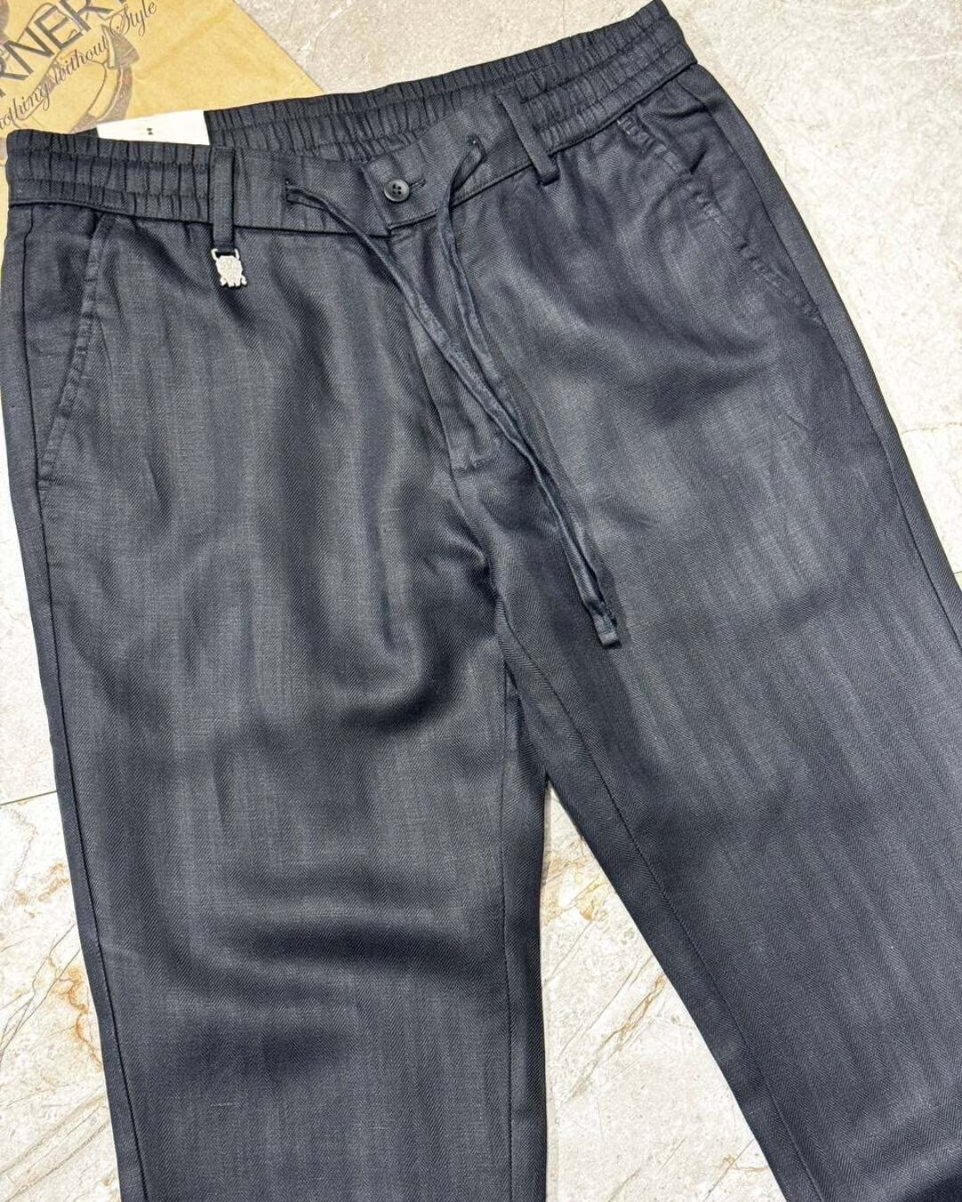 Льняные штаны Brunello Cucinelli — изображение 4