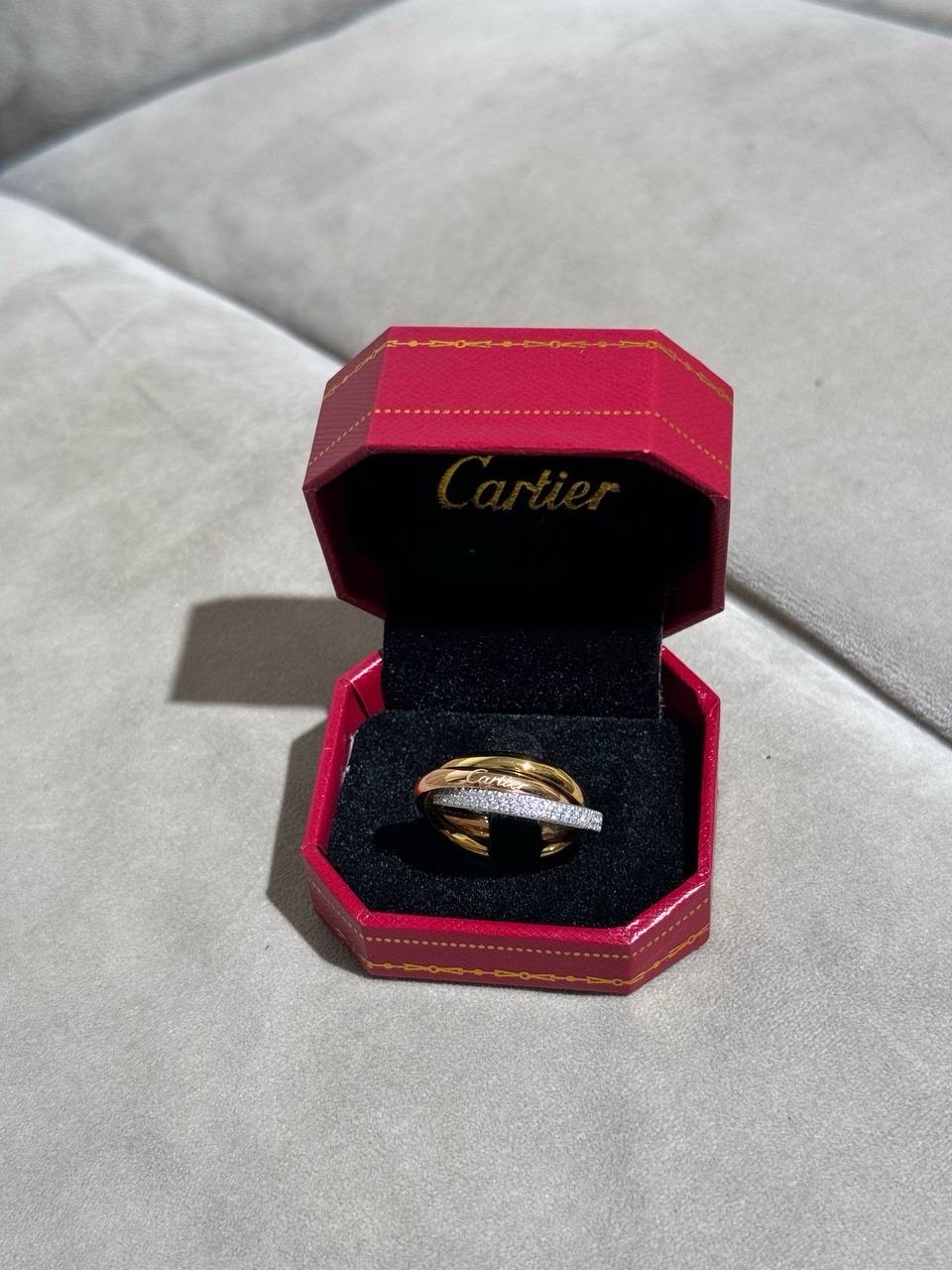 Кольцо Cartier Trinity Камни — фото 4