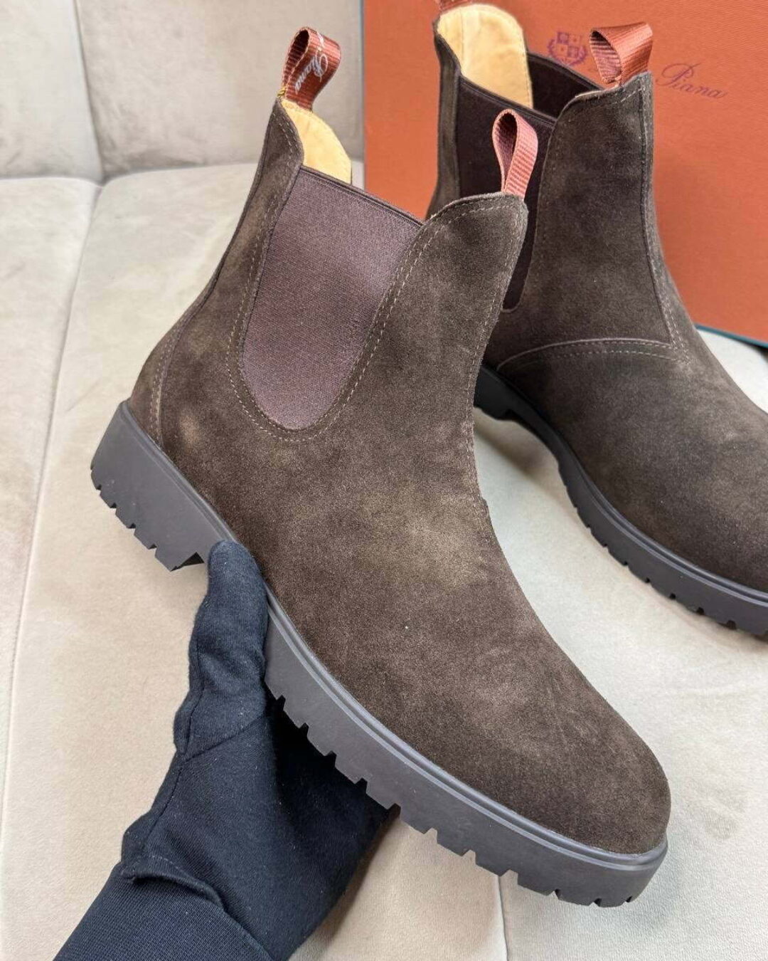 Ботинки Loro Piana Open Walk Brown — изображение 7