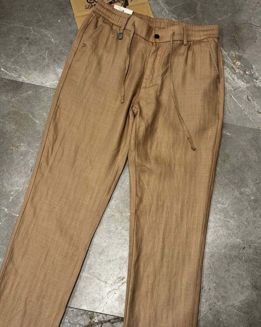 Льняные штаны Brunello Cucinelli — изображение 7