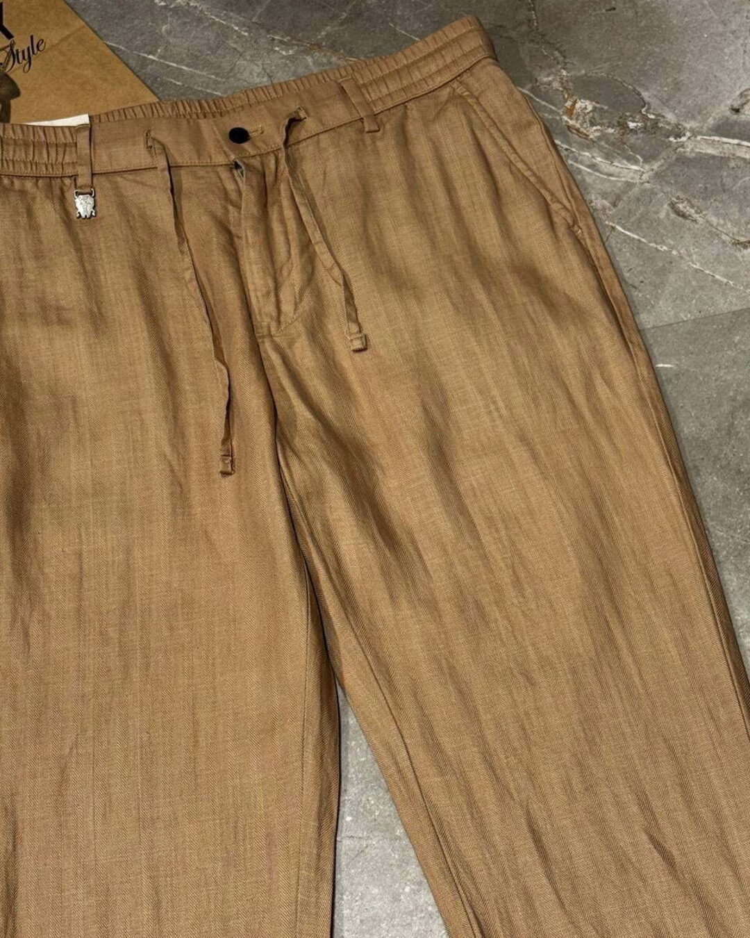 Льняные штаны Brunello Cucinelli — изображение 10