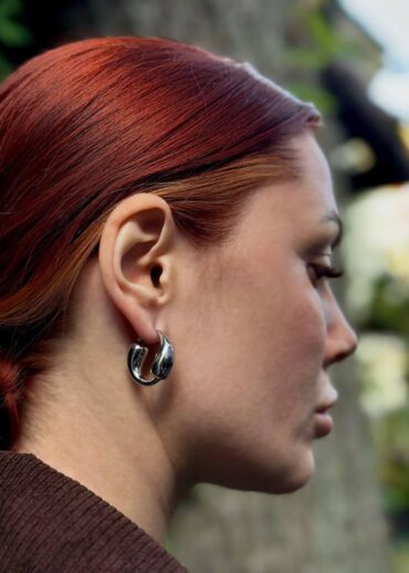 Серьги Bottega Venetta Silver