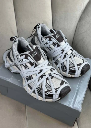 Кроссовки Balenciaga 3XL Extreme Lace Trainers Silver