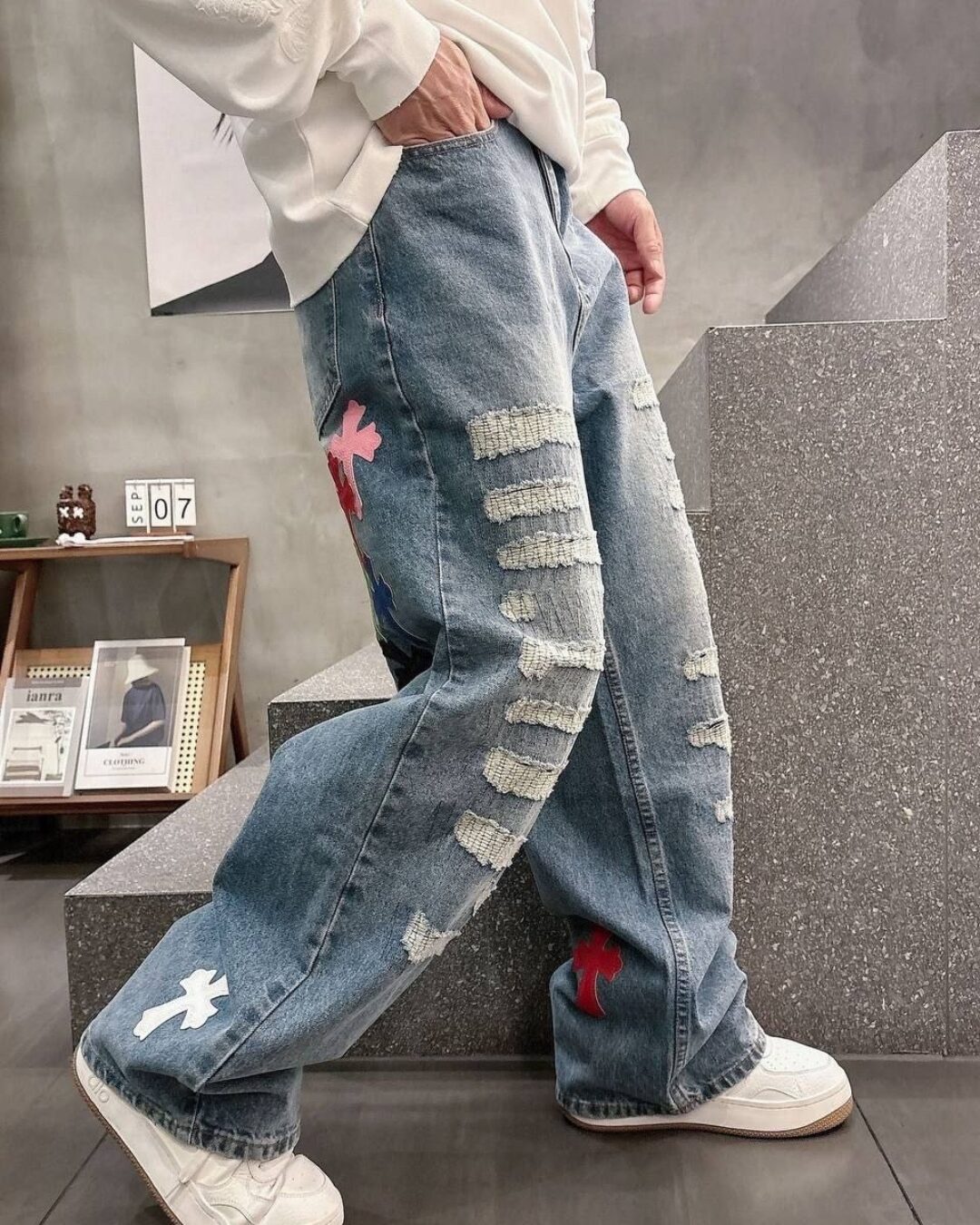 Джинсы Chrome Hearts — изображение 4