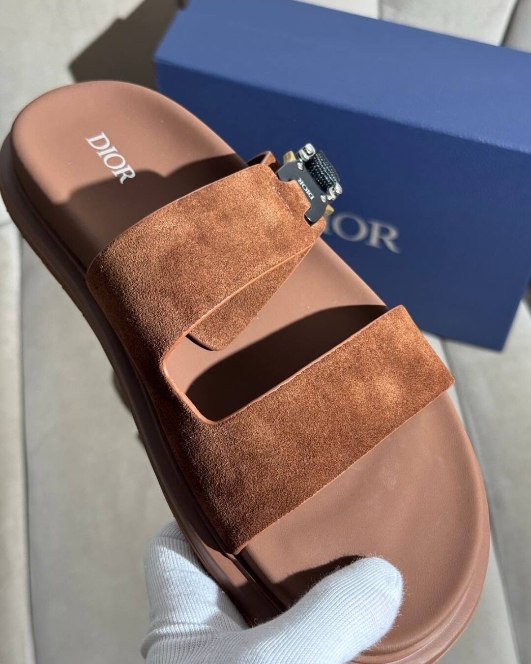 Тапки Dior (Brown) — изображение 9