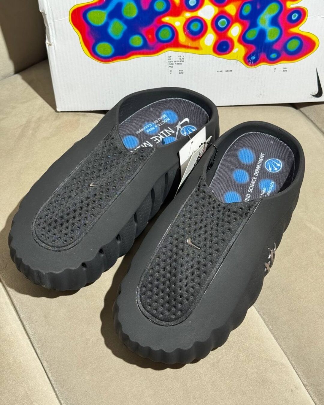 Тапки Nike Mind 001 Black Blue — изображение 6
