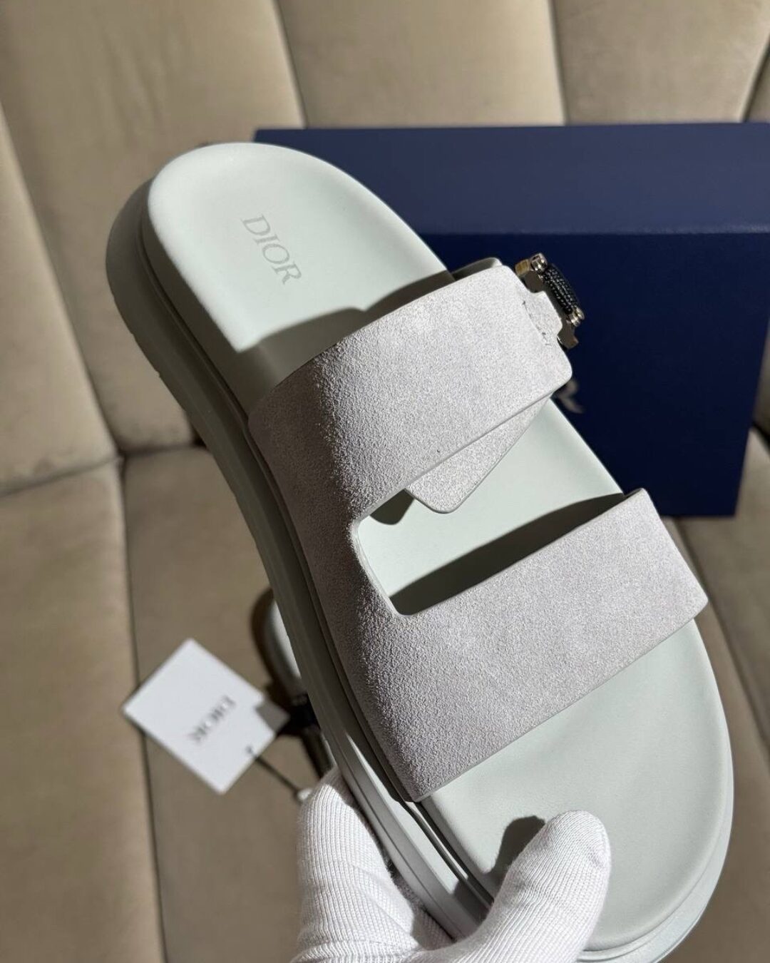 Тапки Dior (Grey) — изображение 8