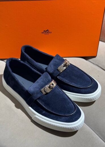Лоферы Hermes Navy Blue