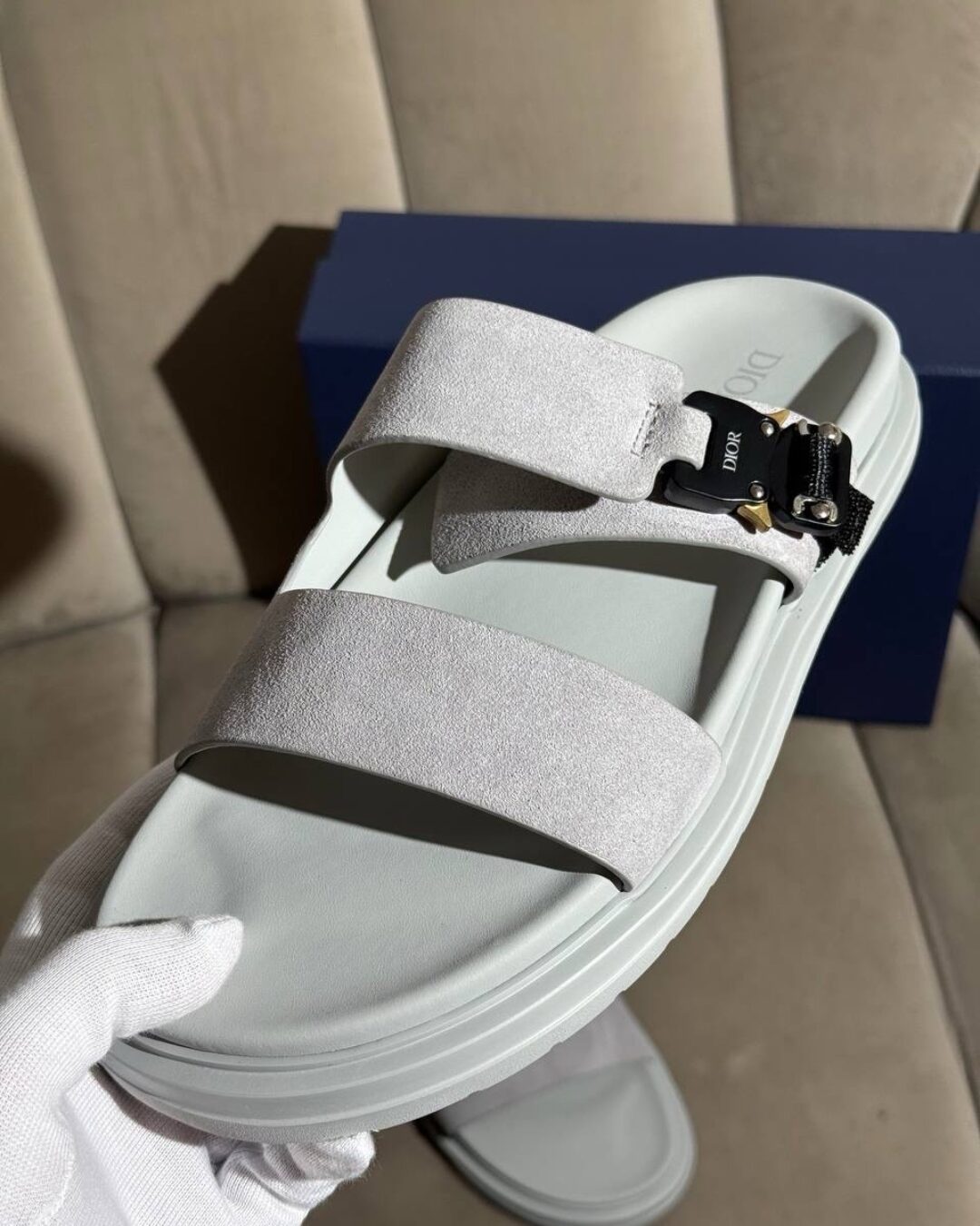 Тапки Dior (Grey) — изображение 2