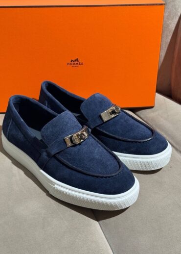 Лоферы Hermes Navy Blue