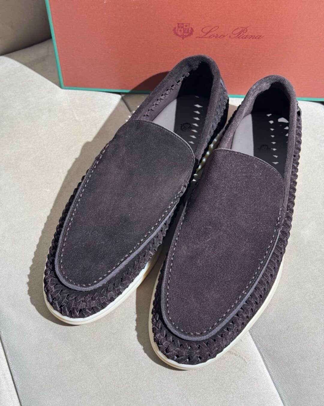 Лоферы Loro Piana Dark Brown — изображение 9