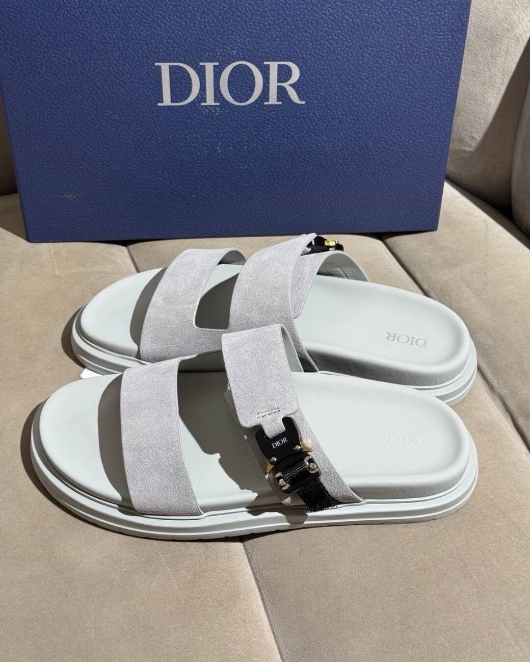 Тапки Dior (Grey) — изображение 5