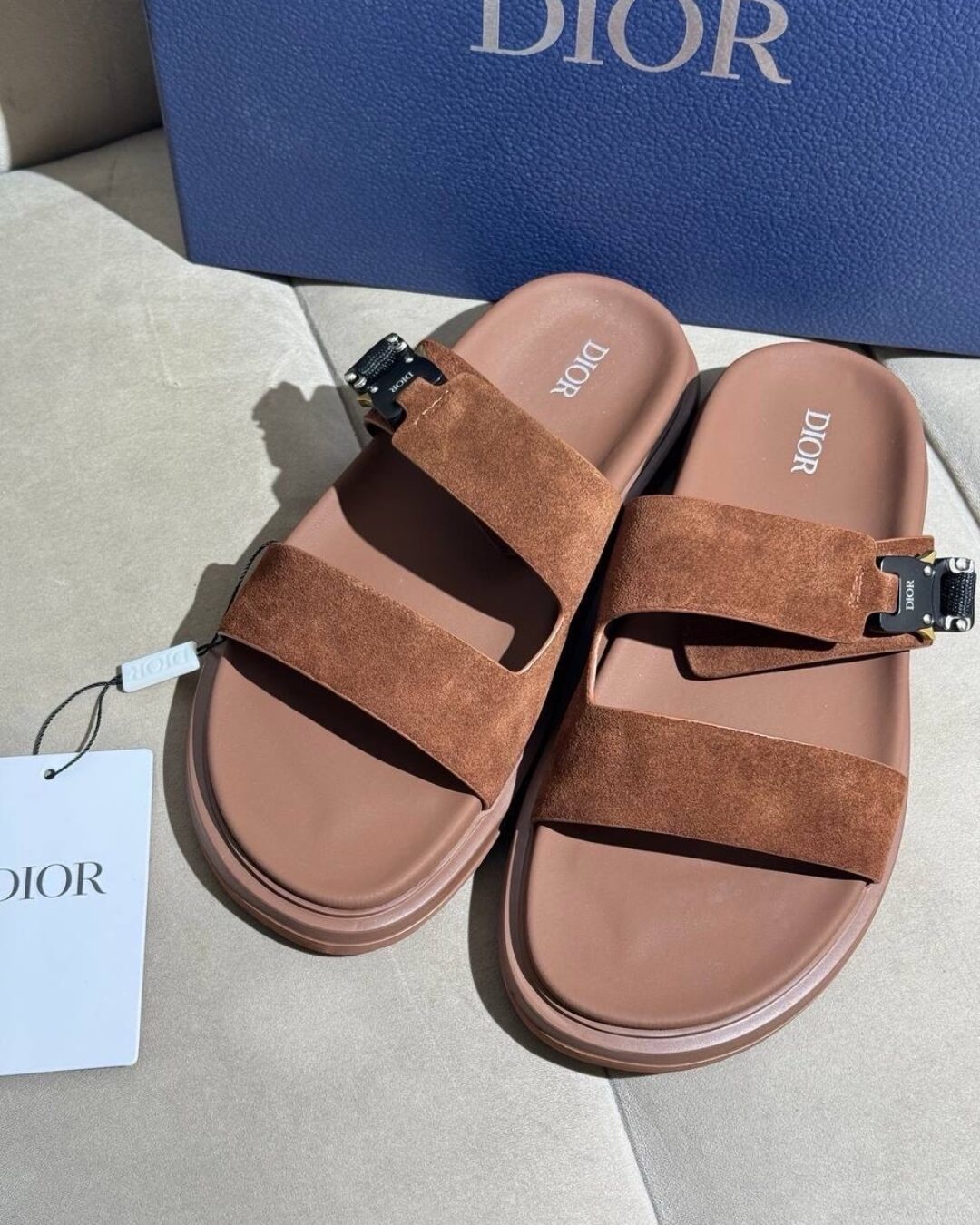 Тапки Dior (Brown) — изображение 5