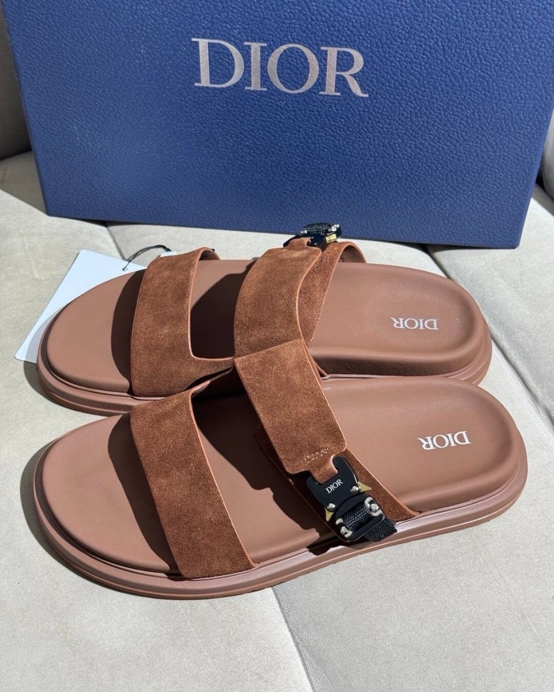 Тапки Dior (Brown) — изображение 7