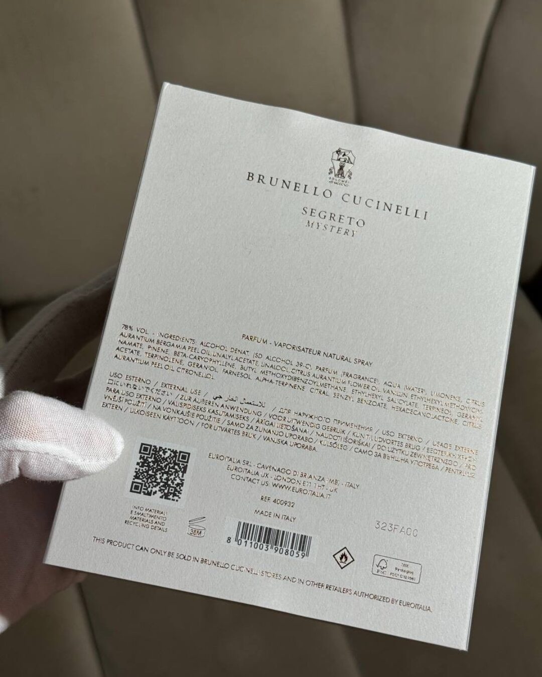Парфюм Brunello Cucinelli Segreto — изображение 7