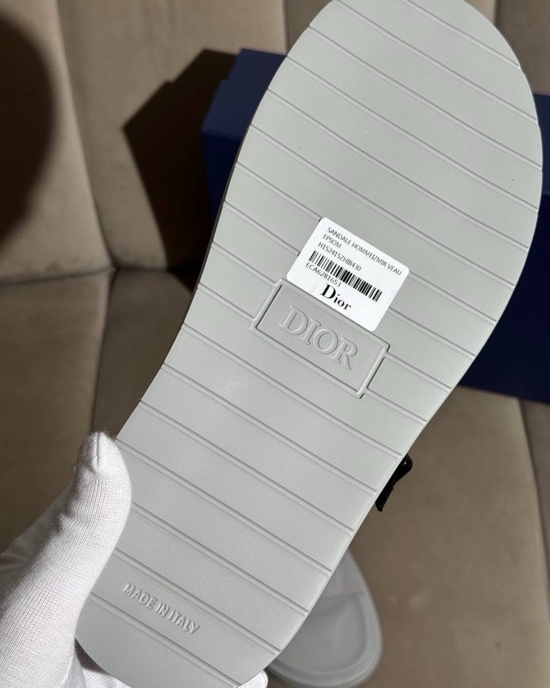 Тапки Dior (Grey) — изображение 3