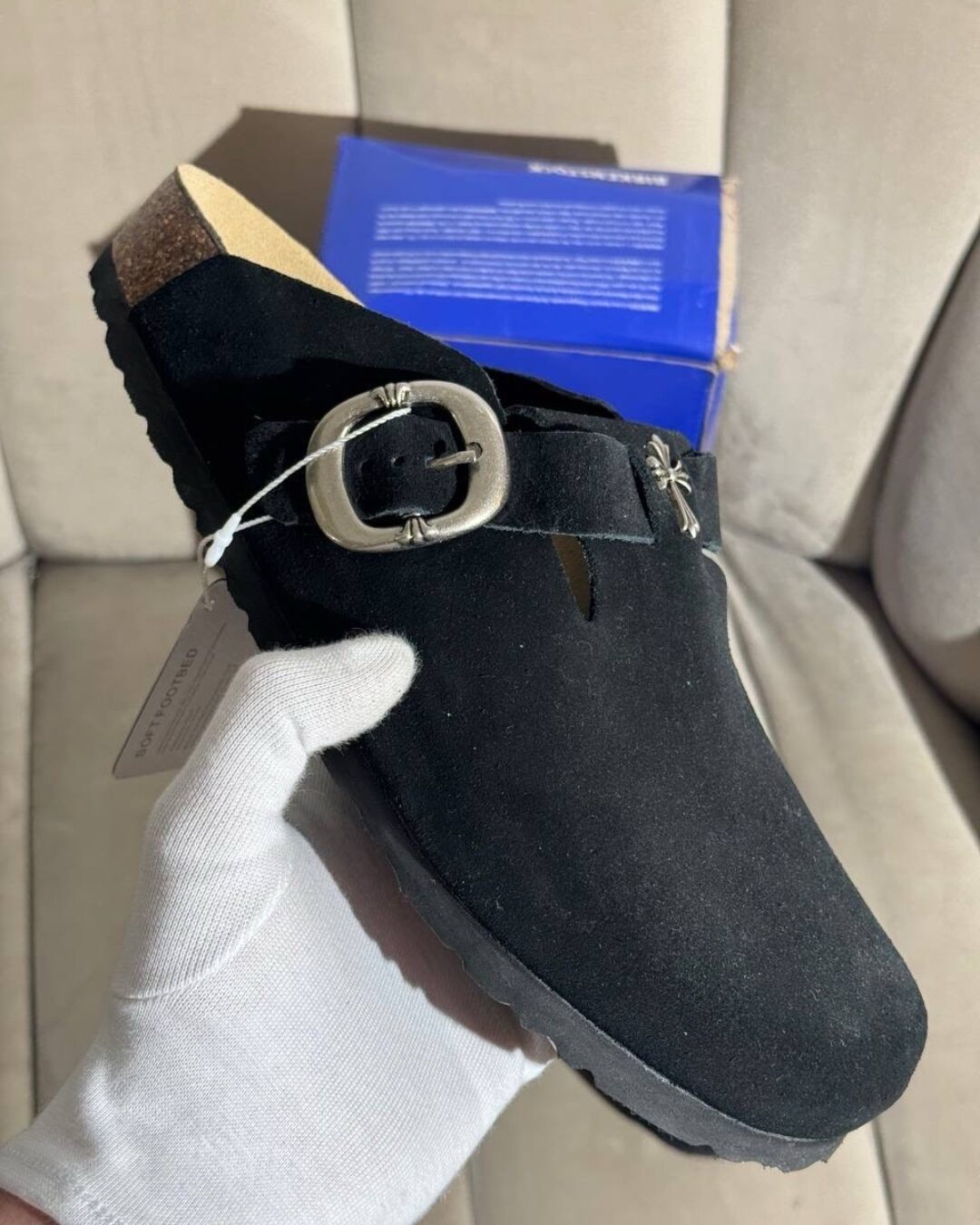 Сабо Birkenstock x Chrome Hearts — изображение 2