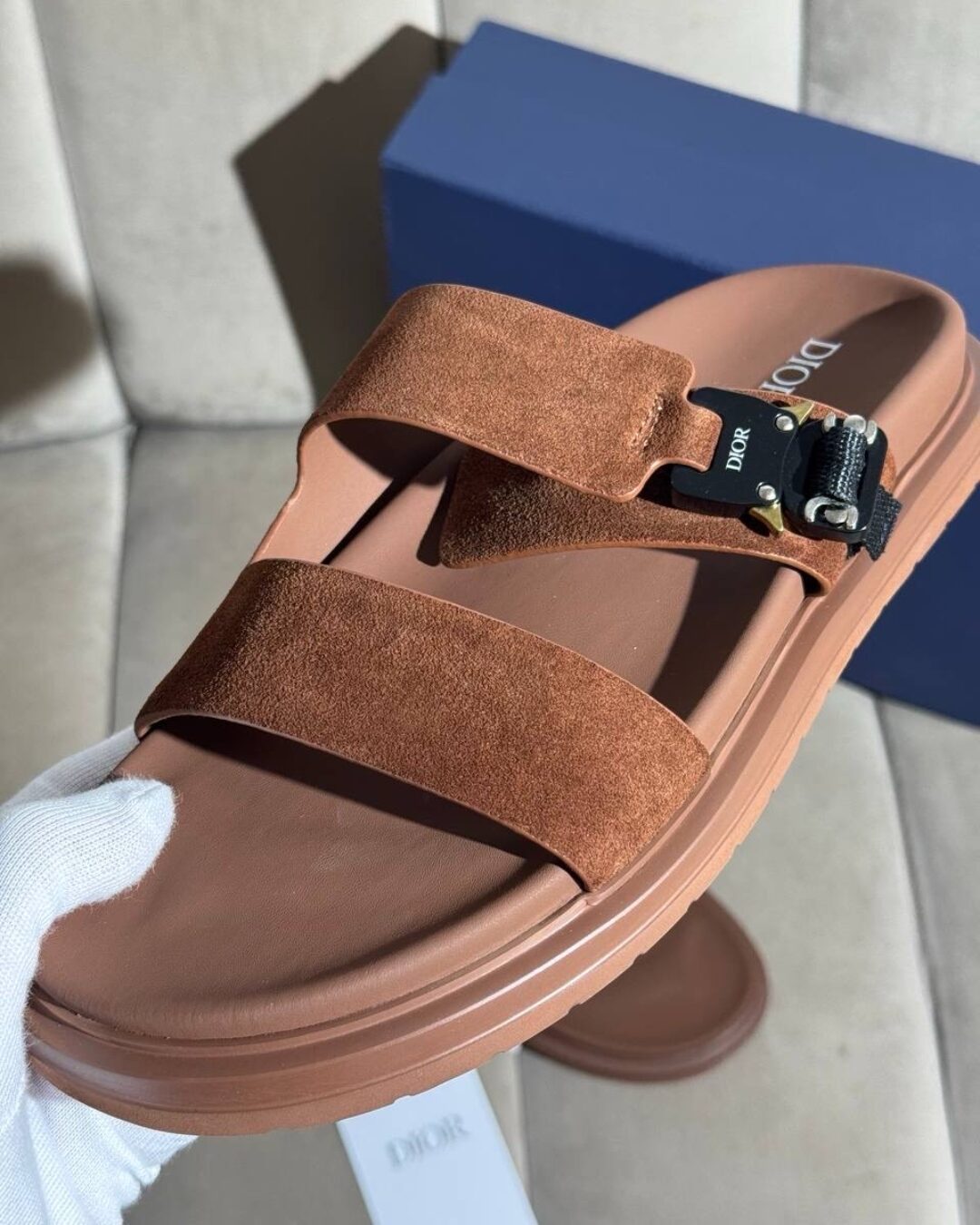 Тапки Dior (Brown) — изображение 2