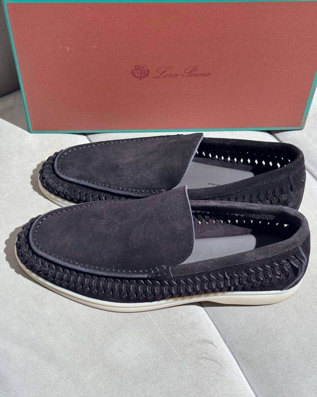 Лоферы Loro Piana Dark Brown — изображение 4