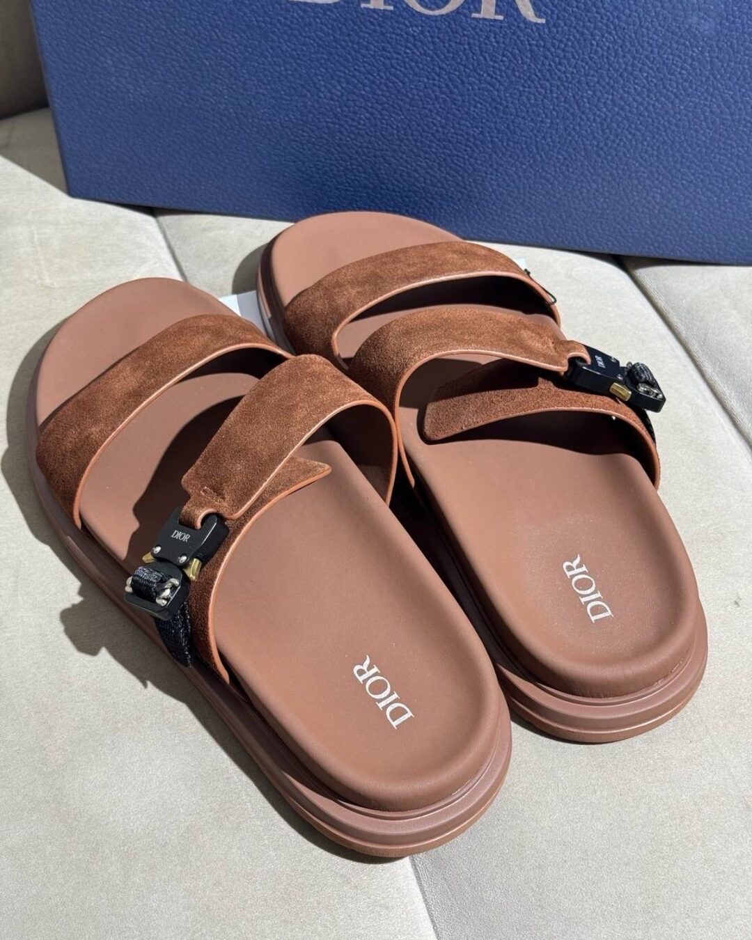 Тапки Dior (Brown) — изображение 6