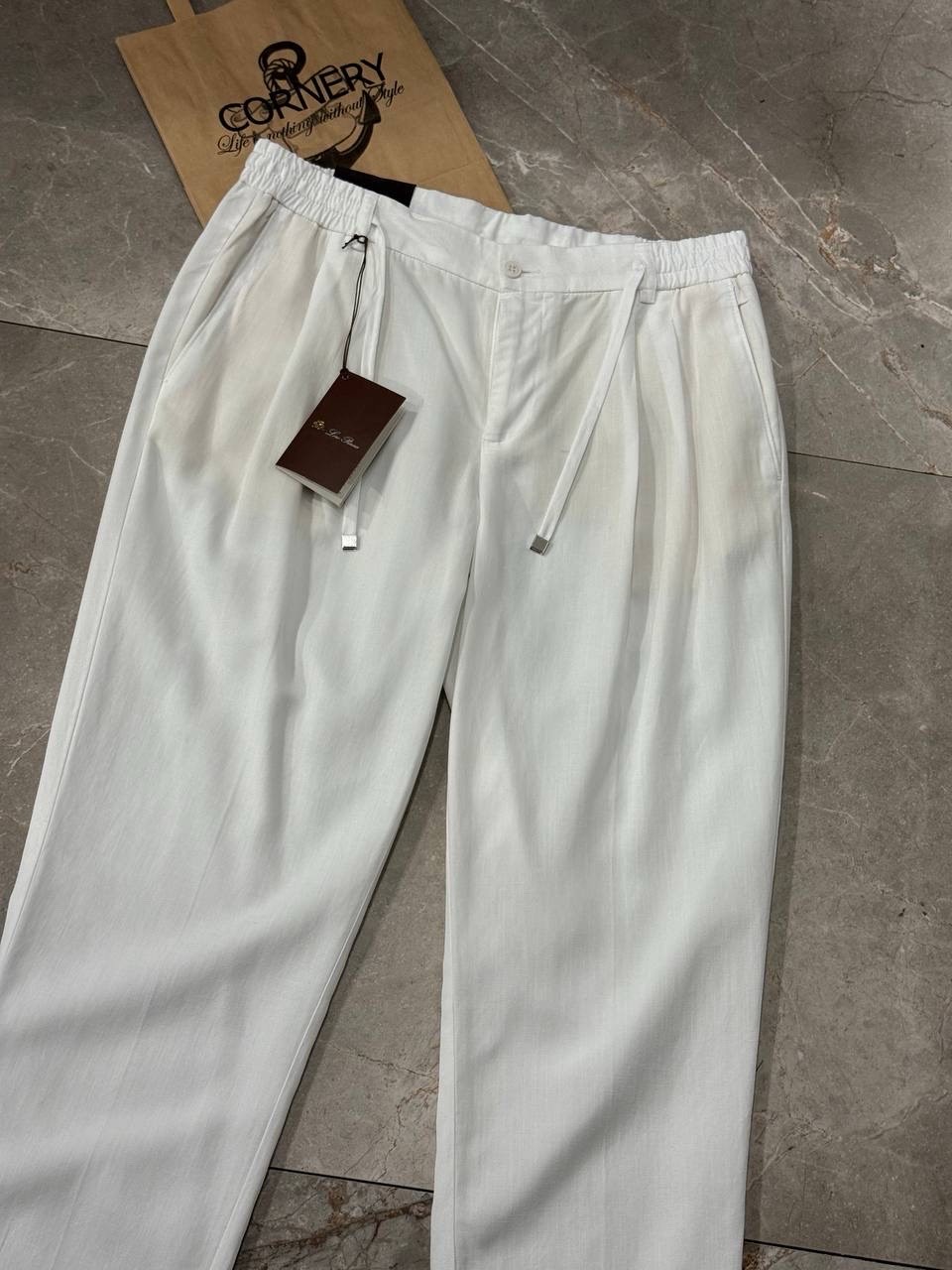 Льняные штаны Loro Piana — фото 6